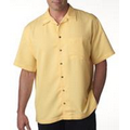 UltraClub Embroidered Men's Short Sleeve - Camp Shirt